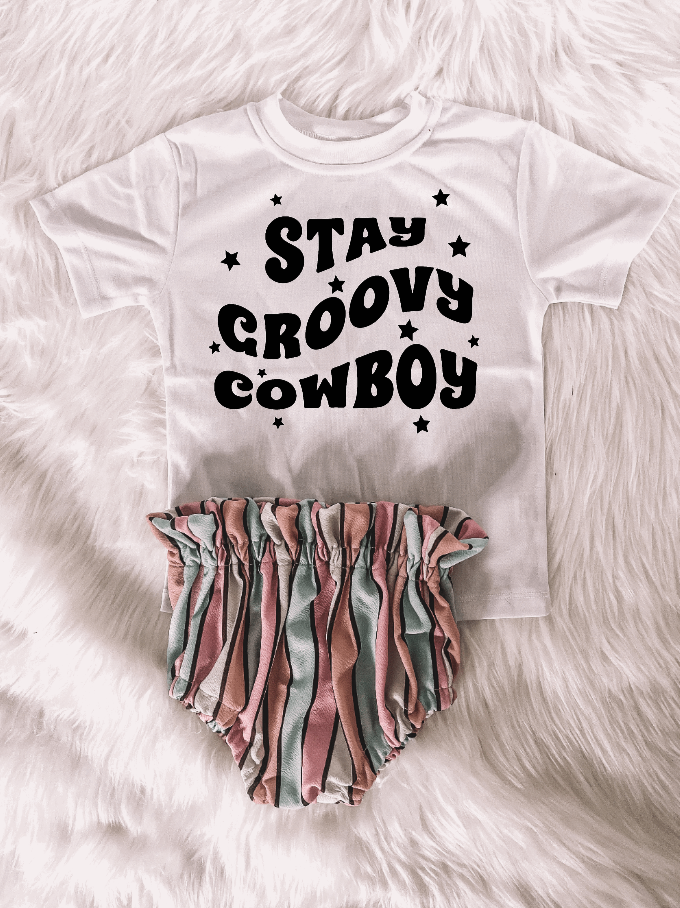 Stay Groovy Cowboy Tee