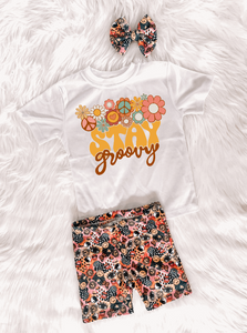 Stay Groovy Floral Tee